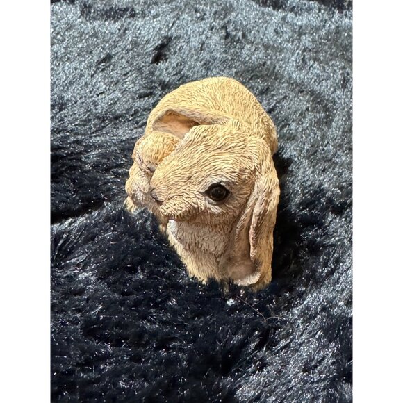 Vintage Stone Critters SC-523 Ear Bunny Figurine Beige Rabbit 1993 - Picture 3 of 7